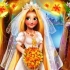 Blonde Princess Wedding Fashion